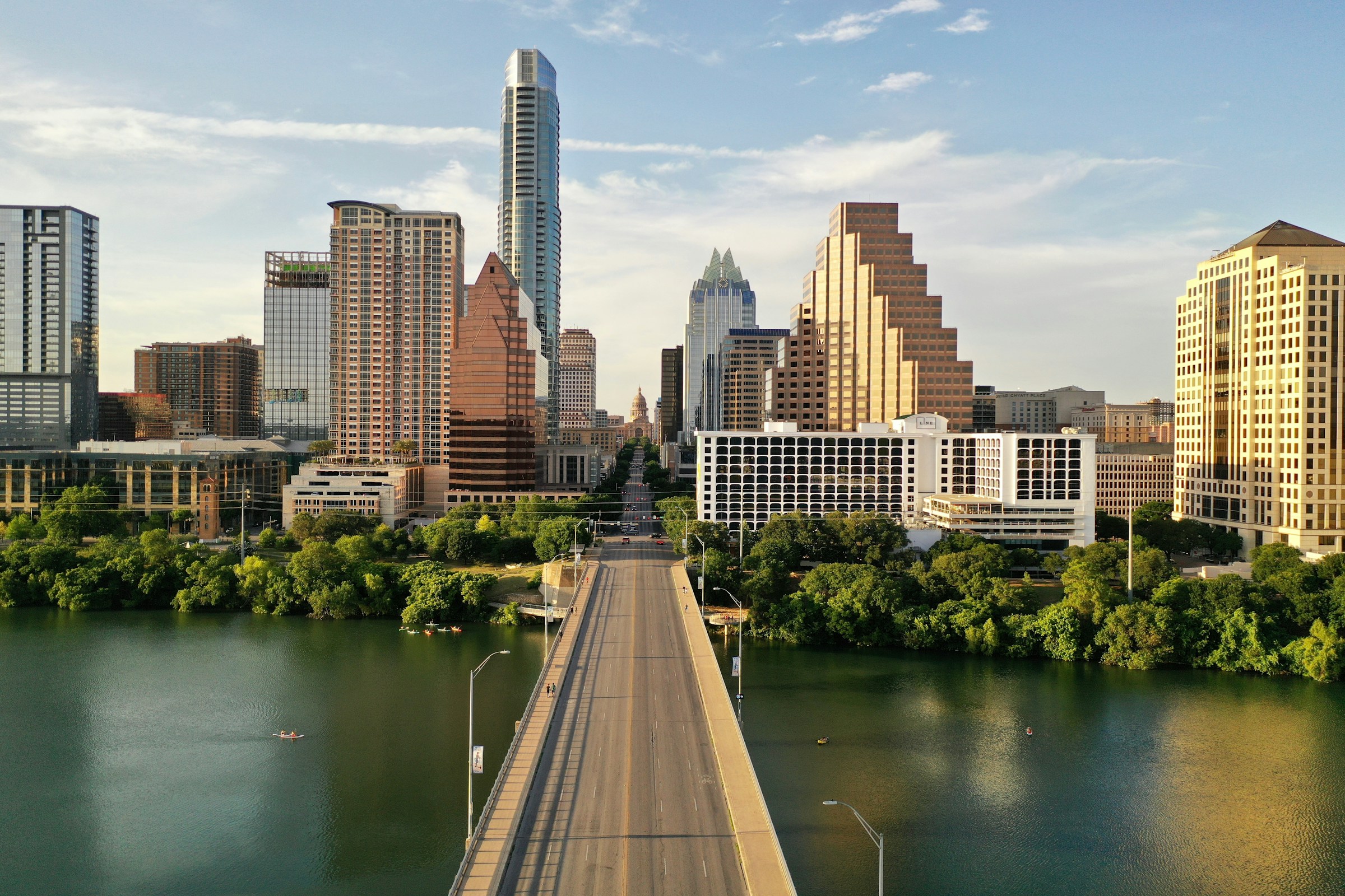 Austin, Texas skyline and Lady Bird Lake
